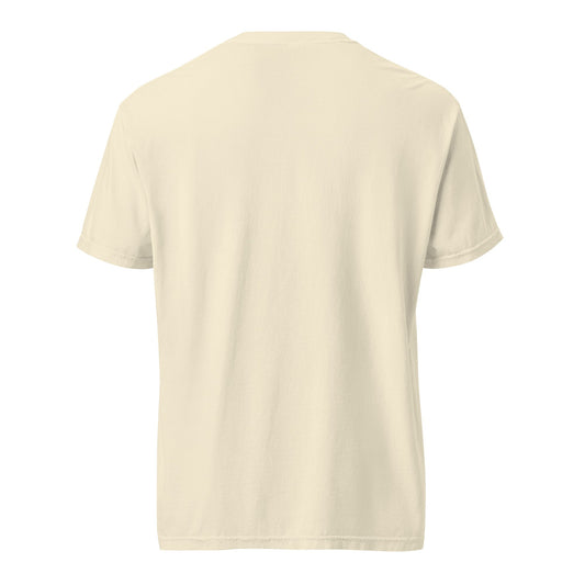 You Are Here (Again) tee in ivory, plain back view