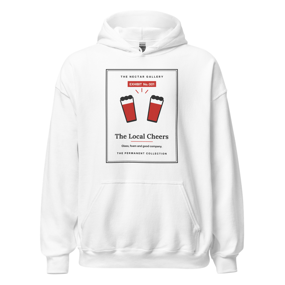Exhibit 001: The Local Cheers hoodie, front view