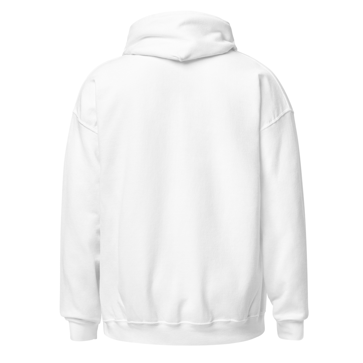 Cheers From The Gallery hoodie, white, back view