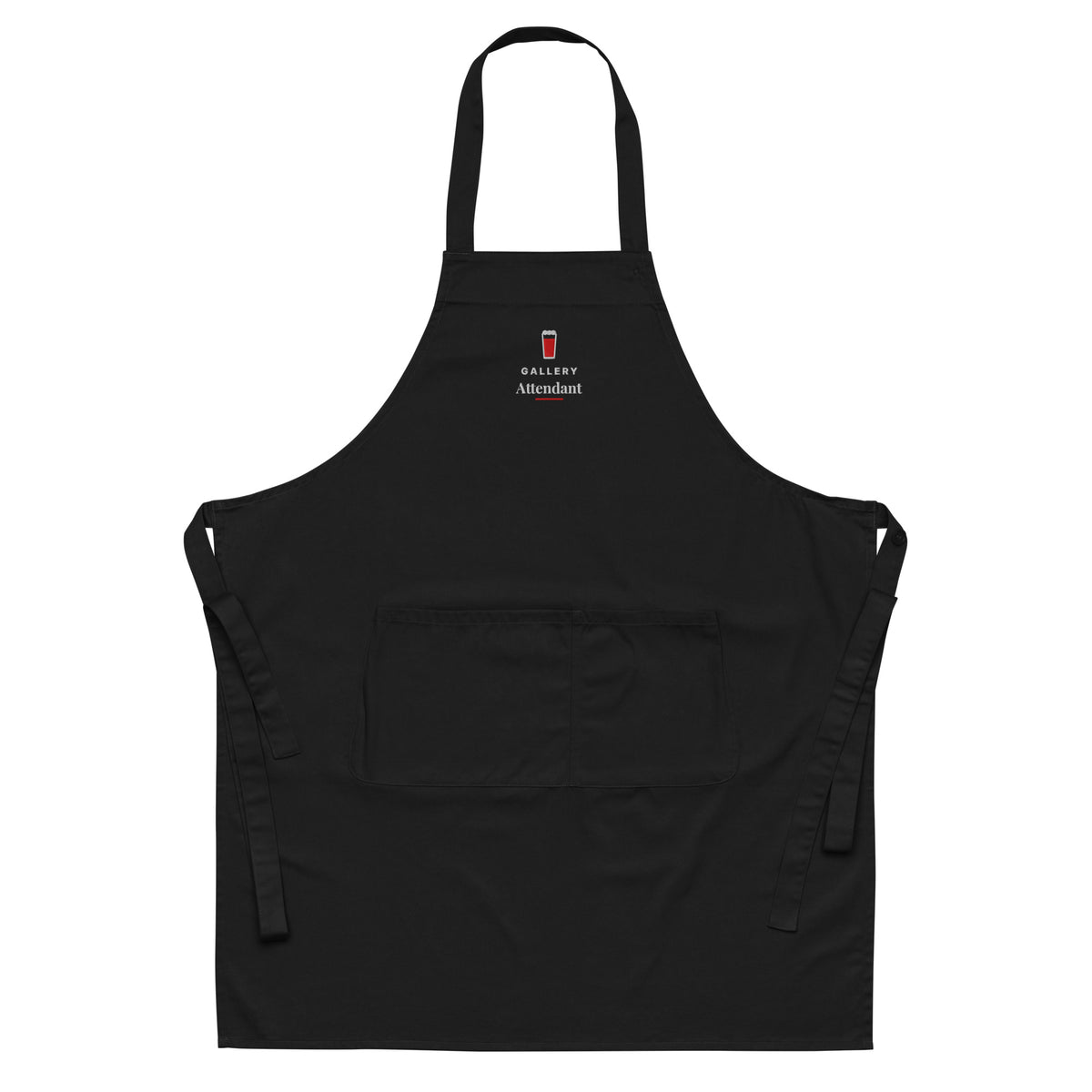 Black Gallery Attendant apron