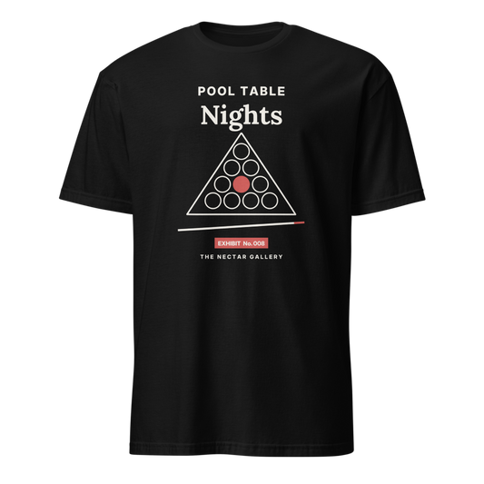 Pool Table Nights tee, front view