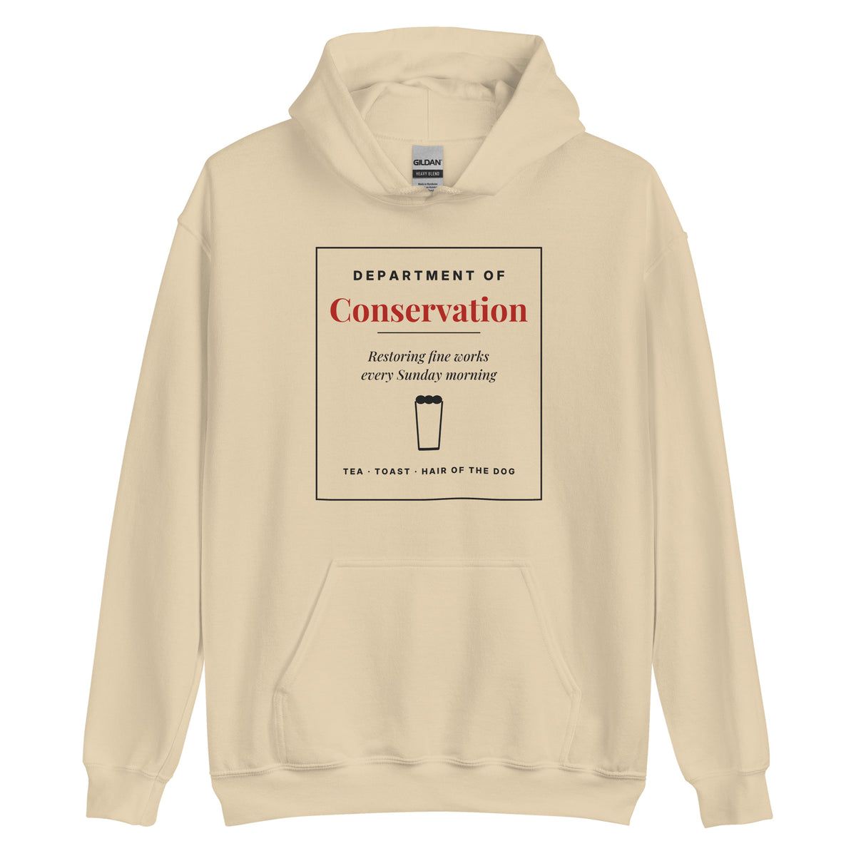 Department of Conservation hoodie front print