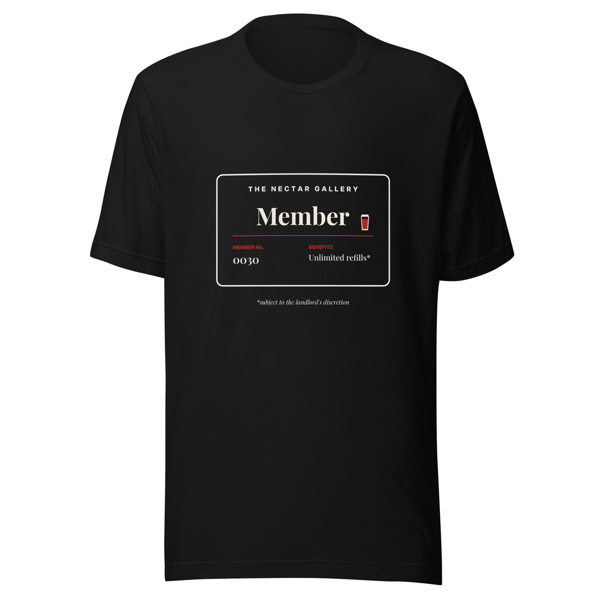 Gallery Member tee front print