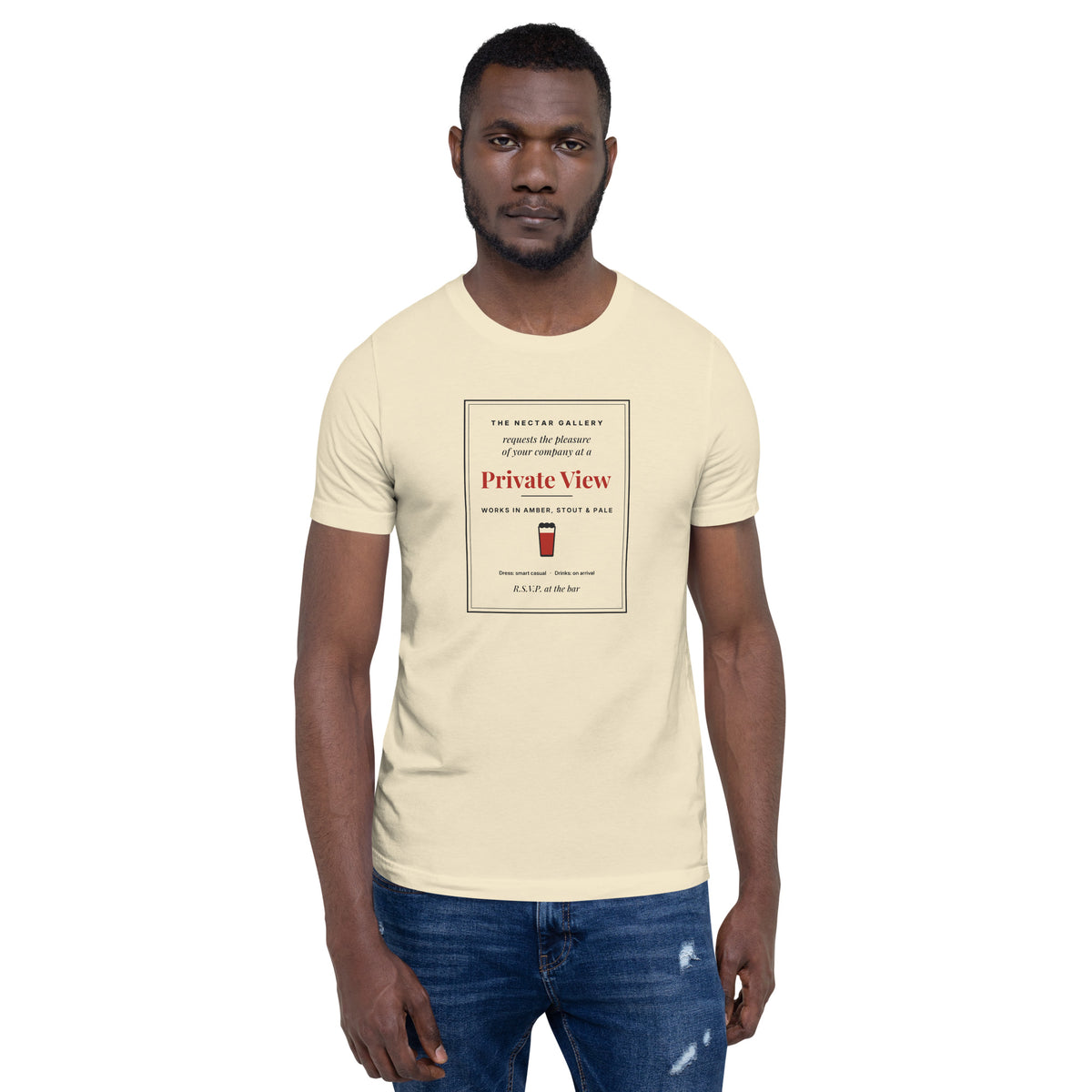 Private View tee being worn