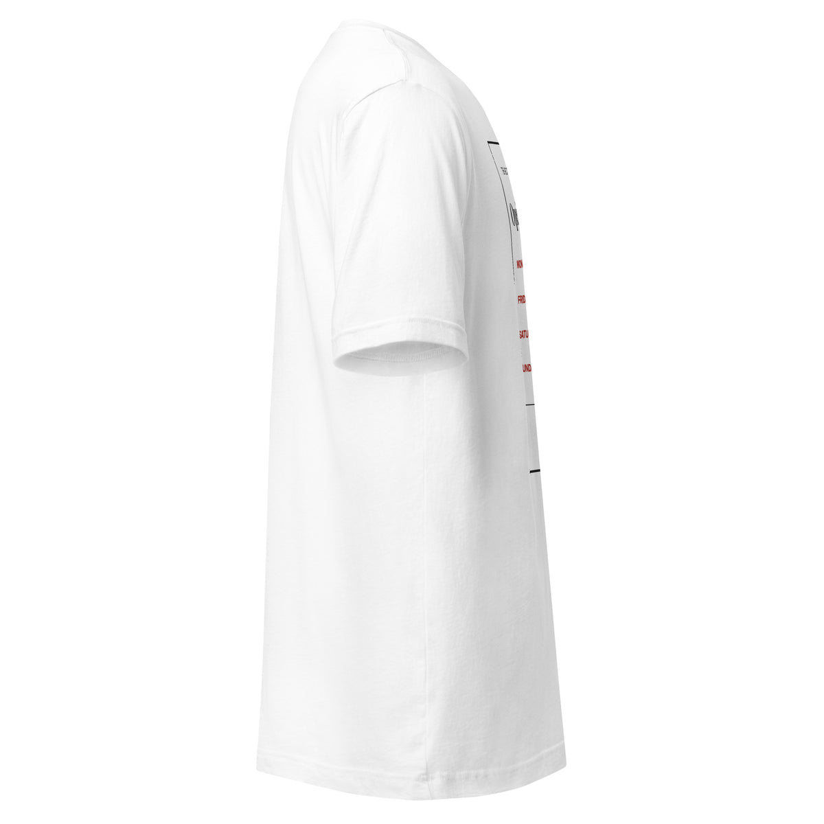 Opening Hours premium tee right side view